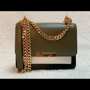 Michael Kors Olive Multi XS Gusset Crossbody Bag